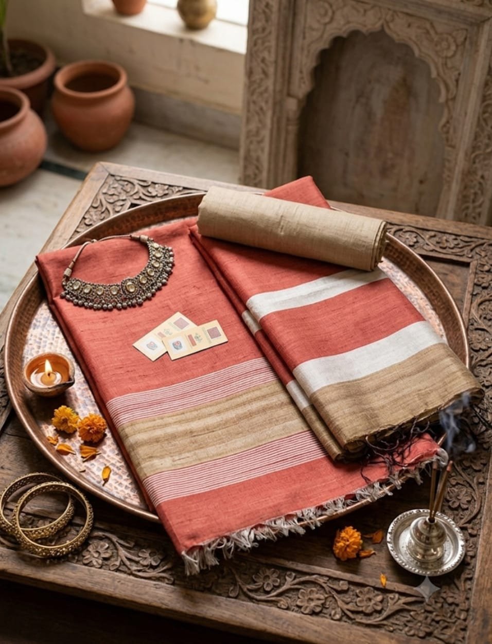 Tassar Row Silk Suite